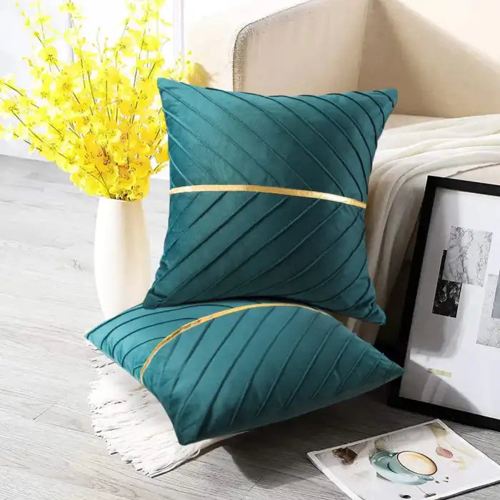 2 Pcs Velvet Decorative Cushions