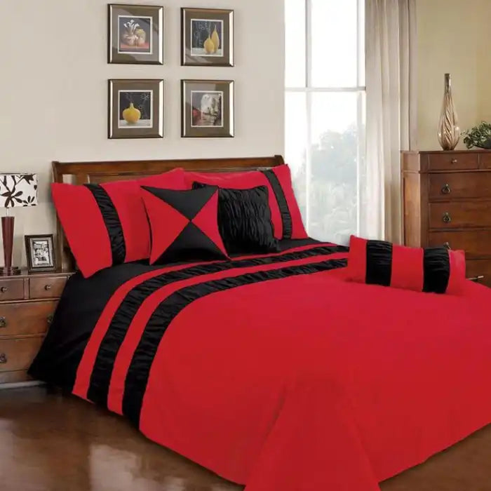 Embellish Horizontal Pleats Duvet Set Covers