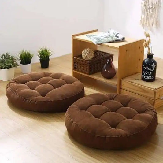 Round Floor Cushion_Ball Fiber Filled Cushions_1 Pair=2Pcs Cushions